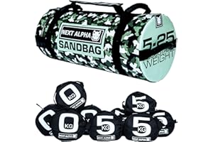 Next Alpha Sandbag – Borsa zavorrata dal Peso Interno Regolabile per Allenamento 5-25KG