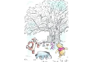 Komar WB063-50 x 70 cm (Larghezza x Altezza) | Parco Giochi Winnie The Pooh | Decorazione per la cameretta dei Bambini | Dimensioni 50 x 70 cm (Larghezza x Altezza) | Senza Cornice | WB063-50 x 70 cm