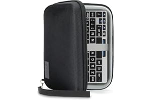 USA GEAR GPD Pocket Mini Laptop PC 7 Pollici Custodia Rigida Custodia da Viaggio - Compatibile con Piccoli Computer Portatili UMPC da 7 Pollici e altro - Esterno Resistente all'acqua (Nero)