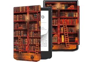Fintie Etui do Pocketbook Verse Pro i Verse eReader (2023) - ultracienkie i super lekkie etui ochronne pokrowiec z zamknięciem magnetycznym, biblioteka