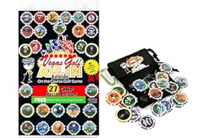 Vegas Golf Paquete de bonificación Todo en el Juego de Golf de Campo ¡Ahora 26 Chips fichas, Unisex, Multicolor