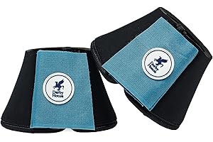 Derby House Pro Neoprene Over Reach Boots Full Size Peacock