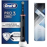Oral-B Pro 3 Electric Toothbrush For Adults, 1 Cross Action Toothbrush Head & Mondrian Travel Case, 3 Modes with Teeth Whiten