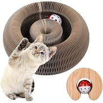 Griffoir Pour Chat Avec Jouet Interactif - Sisal, Base Stable, Protection Meubles, 20x20x18 Cm