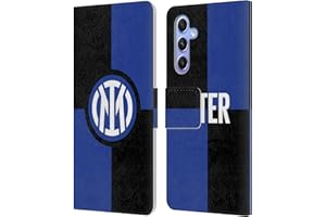 Head Case Designs Licenza Ufficiale Inter Milan Bandiera Distintivo Custodia Portafoglio in Pelle Compatibile con Samsung Galaxy A34 5G