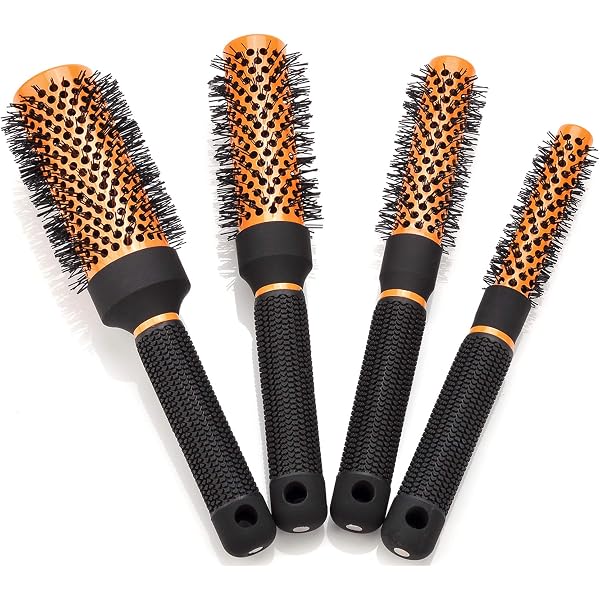 Ponik's Keramik Rundbürste 20 Mm - Mit Holzgriff, Antistatisch, Zum Föhnen & Glätten