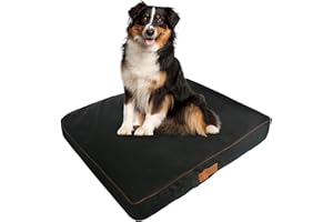 Ellie-Bo Wasserdicht Memory Foam Orthopädisches Hundebett für Hundekäfig/Hundekäfig, klein, 61 cm, schwarz