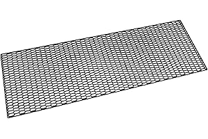 GOINGFAST Rejilla de nido de abeja negra Parachoques grandes Panal ABS Race Rejilla 120 x 40 cm