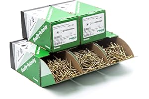 PARCO - Assortiment de vis pour panneaux d'aggloméré -Tête fraisée - Torx - Pack professionnel - 1400 vis