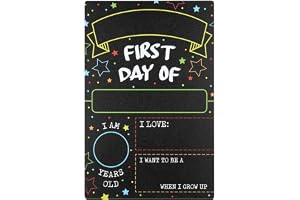 ARS® First Day Last Day of School black Chalkboard Double Sided Sign - 30.5 x 7.22