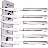 Arcos Meat Knives Set | 6 Pieces | Steak Knives | Cutlery, Stainless Steel | Blade 110 mm | Monoblock Handle | Dishwasher Saf