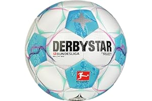 Derbystar Bundesliga Brillant Mini v24 Ball, biały/niebieski/różowy, 1