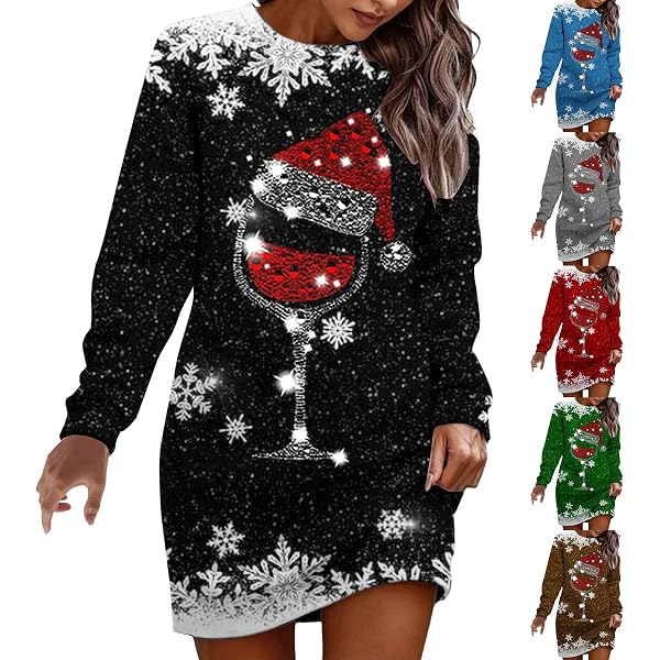 Robe Pull En Laine Rouge Pour Noël - Robe Longue Chic Femme, Hiver, Fêtes, Grande Taille