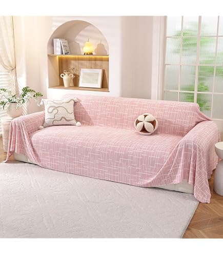 Home Tresor Gran Foulard Per Divano 170x280 Cm - Telo Salva Divano In Misto Cotone - Colore Acqua - Made In Italy - 4