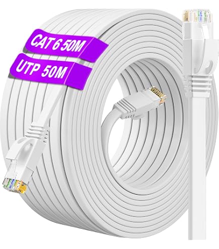Routeur réseau Ethernet Cat7 RJ45 plat, 1M-50M, câble DLS blindé (STP) avec connecteur Rj45 sans accroc, cinq couleurs  44