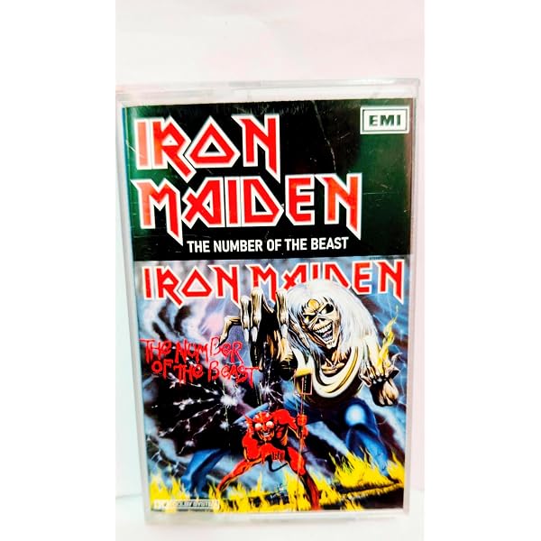 Iron Maiiden The Number of the Beast Audio Cassette, EMI Stereo