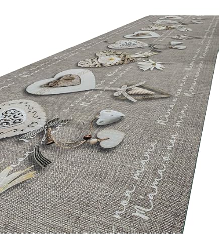 Siunwdiy Teppich Läufer 140x240cm Grau - Rutschfester & Waschbarer Flurteppich