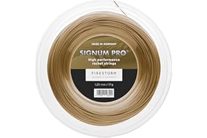 Signum Pro Firestorm - Bobina de Cuerda de Tenis, Color Dorado