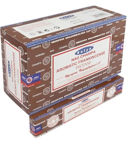 Satya Räucherstäbchen Black Opium – 12 Packungen, Je 15 G, Ca. 180 Stäbchen, Handgerollt, Brenndauer 30–45 Min.