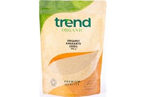 Trend Organic Amaranth Seeds, 500g - Nature's Nutrient Boost with Mild Nutty Flavour, Rich in Protein & Fibre, Good for Soups, Stews, Porridges, and Salads, Certified Organic, GMO-Free, No Additives