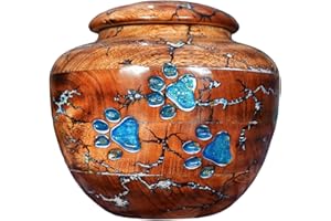 EMPORIUM CRAFTS Urne pour cendres d'animaux de compagnie - Grande urne en bois pour crémation - Urne funéraire pour adultes - Urne funéraire en bois personnalisée (petite - 45,4 kg)