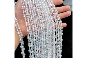 WINWILD Décorations d'arbre de Noël Perles Décorations d'arbre de Noël Chaîne 15M Collier de Perles Décorations de Sapin (coloré Transparent)