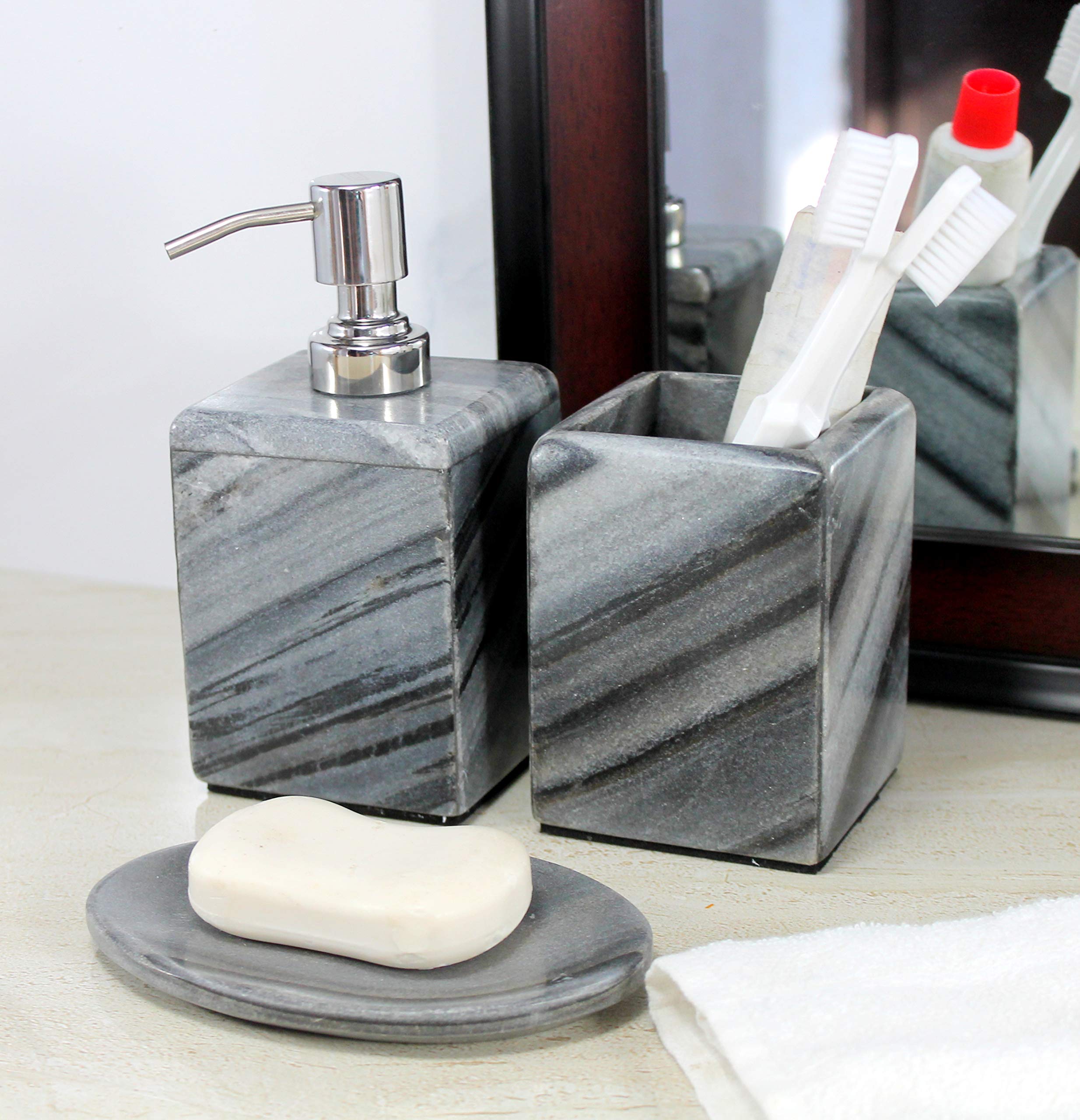 KLEO-Ensemble-daccessoires-pour-salle-de-bains-Ensemble-daccessoires-pour-salle-de-bain-comprenant-distributeur-de-savon-porte-brosse--dentsporte-ustensiles-et-porte-savon-en-pierre-naturelle