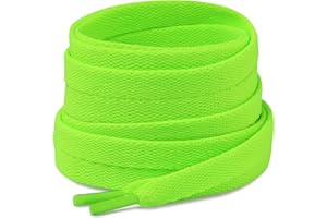 ‎PUZEAM Puzeam 2 Paar Premium Schnürsenkel flach reißfest Schuhbänder 8 mm breit Ersatz Schnürsenkel für Sneakers, Turnschuhe, Sportschuhe