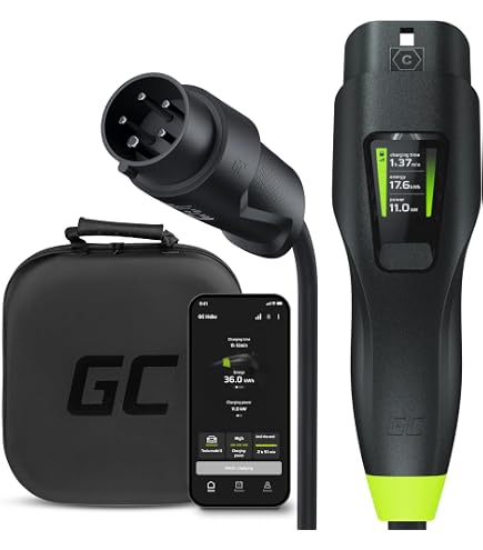NRGkick 32A - Borne De Recharge Mobile Ultra Pratique Pour Voitures électriques | Kit 10m Avec Adaptateurs Et Sac De Transport