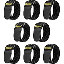 40 Bandes Velcro Noir - 4 Tailles (15 à 30 Cm) | Attaches Câbles Réutilisables