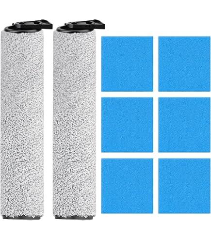 Kit De Recambios Para Aspiradora EUREKA NEW400 - 2 Rodillos De Cepillo, 2 Filtros De Algodón Y 1 Cepillo De Limpieza