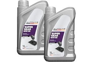 AUTOLIVE GROUP AUTOLIVE Aceite 80w90 GL4 MB 235.11 SUPER GEAR – Aceite para Transmisiones Manuales – Valvulina Alta Estabilidad Térmica y Antioxidante – Pack de 2 x 1L = 2L