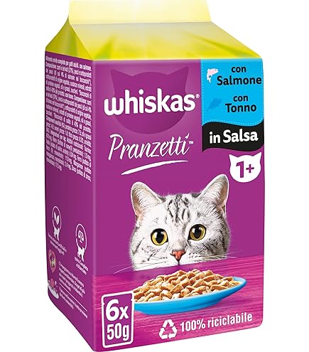 Whiskas Natvoer voor katten, viskeuze in gelei, multipack (13 x 4 zakken x 100 g
