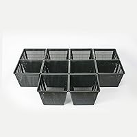 Inter Flower -10 Pflanzkörbe Wasserpflanzenkorb 11 x11 cm/für Gartenteich - gut geeignet für Teichplfanzen wie Seerosen…