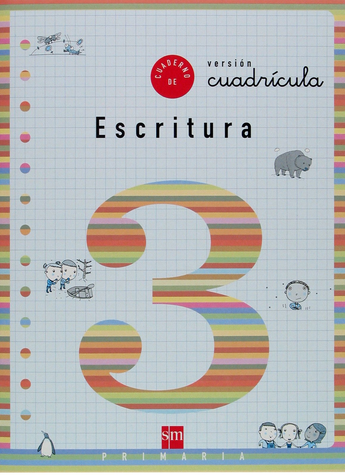 Cuaderno 3 de escritura, Cuadrícula. 1 Primaria