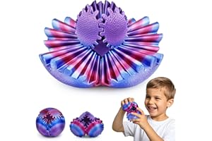 OLEE ODEE Gear Ball Fidget Spielzeug für Kinder Erwachsene 3D Gedruckt Stressabbau Zahnrad Kugel Büro Weihnachten Ostergeschenke Geburtstagsgeschenke Sensorisches Spielzeug(Beerenmix,6cm)