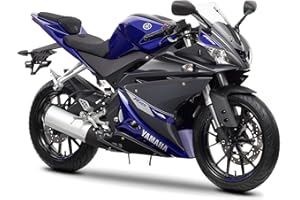 ADMOTO Juego completo de carenados de carenados de carenados de plástico ABS para motocicleta para Yamaha R125 (gema azul, 2008-2013)