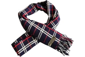 CJ Apparel Sciarpa da uomo Nepalese Tartan Design Moda Secondi Sciarpe Viso/Collo Wrap NUOVO