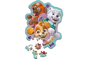 Trefl - Puzzle in Legno: PAW Patrol, Allegro Gruppetto di Cagnolini - 50 Pezzi, Puzzle ad Incastro Wooden Puzzle, Forme Irregolari, 10 Personaggi, Puzzle Moderno per Bambini dai 5 Anni