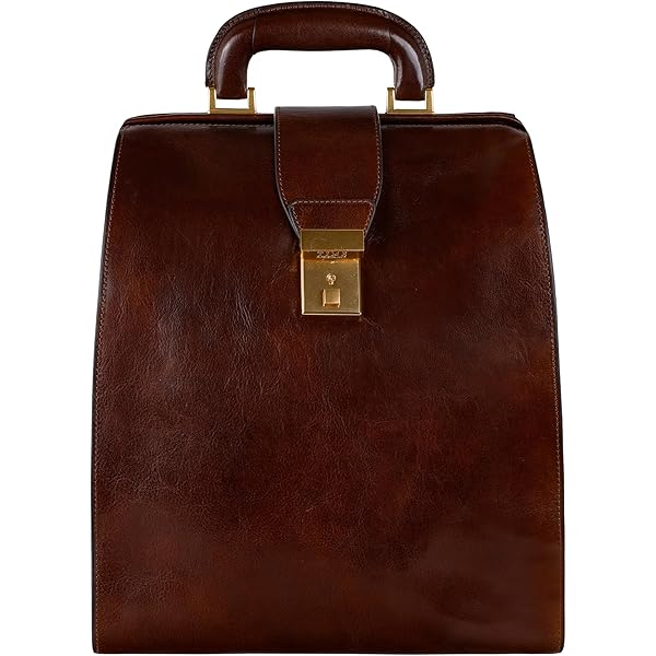Zaino Porta Pc 13 THE BRIDGE in Pelle Marrone linea Story Uomo a