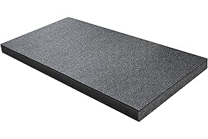 Shadow Foam Medium Sheet - 1000mm x 500mm | Schneiden und Abziehen Schaumstoff für Werkzeugkasten-Organisation (50mm, Schwarz)