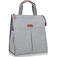 ADLER EUROPE Thermotasche 10L Hellgrau | Faltbare Kühltasche | Mit Alu-Folienfutter
