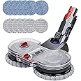 DEONG Electric Mop Attachment Compatible With Dyson V15 V11 V10 V8 V7 Vacuum Cleaners, Mop Head with Detachable Water Tank, 12 Reusable Mop Pads