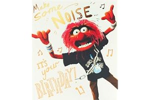 UK Greetings Funny Birthday Card - The Muppets Birthday Card - Birthday Card for Him - Humour Birthday Card - Animal From the Muppets Fun Design,159mm x 184mm