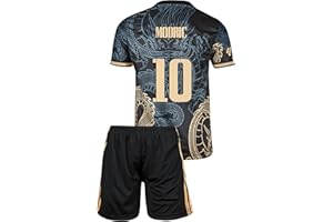 Mefstone Madrid Kinder Trikot, Mbappe, Bellingham, Kroos, Modric, Arda Kommt mit Shorts, Trikot für Kinder Fußballfans (4-13 Jahre,128-176)