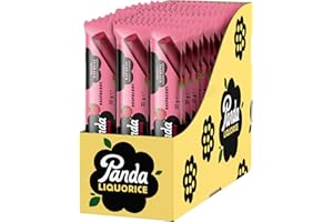 Panda ® | Natural Liquorice Bars gusto lamponi | 32 Gr x 36 Barrette
