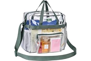 May Tree 12612 Sac à déjeuner Transparent avec Sangles renforcées pour Le Travail et Les événements Sportifs