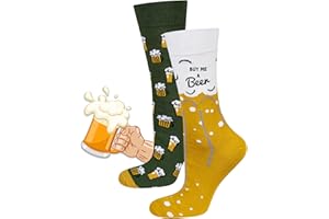 soxo Bière Chaussettes Homme Fantaisie Chaussette Biere Cadeau Humour Chausette Drole 40-45