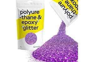 HEMWAY Purpurina para resina cristales metálicos morados para manualidades con epoxi copos finos vasos cera derretida 100 g/3,5 oz