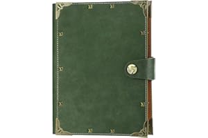 ‎AOMIDUO A5 Notizbuch Nachfüllbar Vintage PU Leder Notebooks Reise journal Gelbe Leere Papier Tagebuch für Zeichnen Skizzieren 110 GSM Selbst gestaltetes Notizbuch, DIY-Geschenk